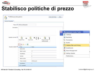 Stabilisco politiche di prezzo
 