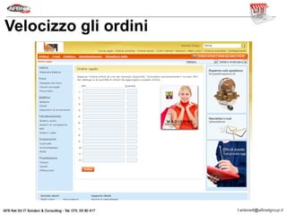 Velocizzo gli ordini
 