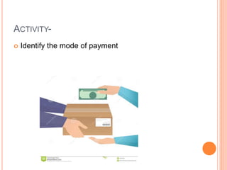 ACTIVITY-
Identify the mode of payment