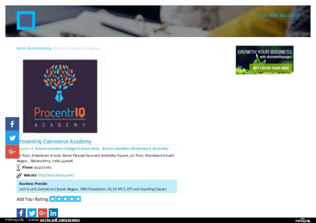 Commerce Coaching classes Procentr Iq Academy