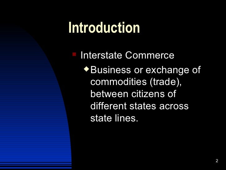 Commerce clause
