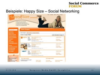 Beispiele: Happy Size – Social Networking 