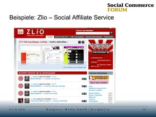 Beispiele: Zlio – Social Affiliate Service 