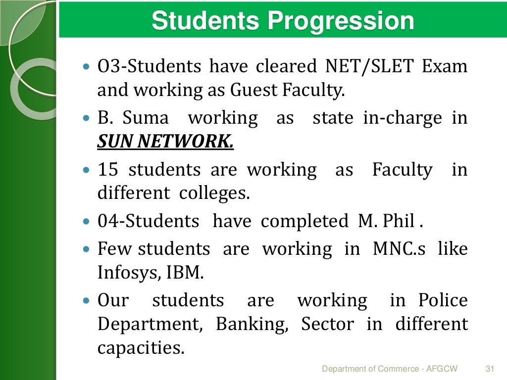 Department of Commerce ppt for naac peer team visit on 4th6th april…