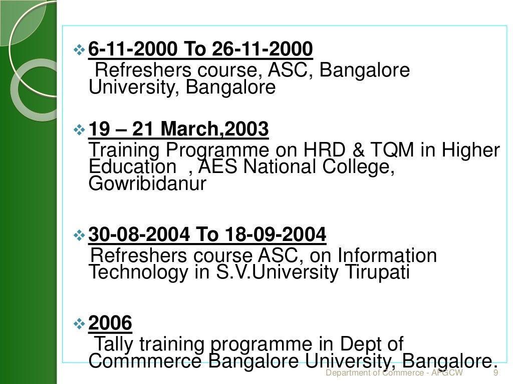 Department of Commerce ppt for naac peer team visit on 4th6th april…