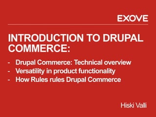 Drupal Café: Introduction to Drupal Commerce | PPT