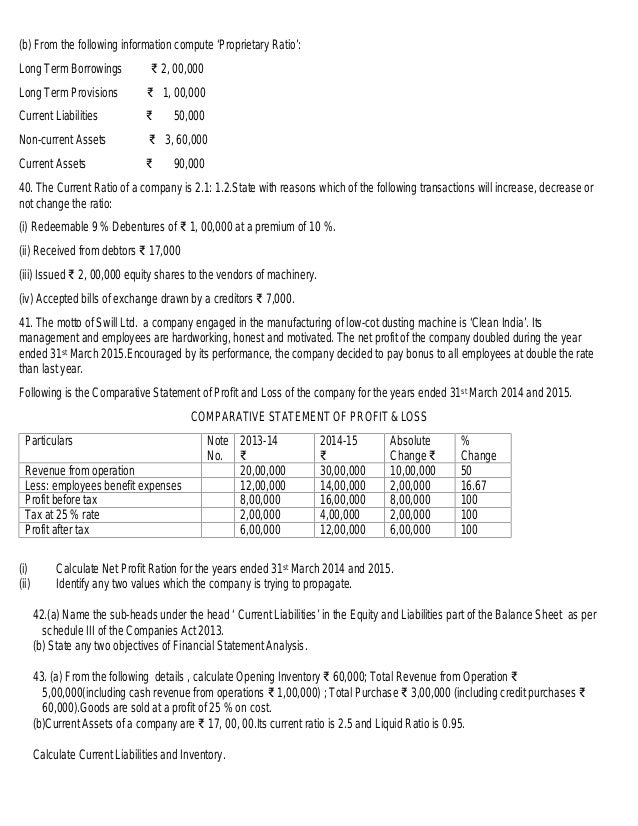 commerce question bank for class xii balance sheet format manufacturing company deferred tax asset example