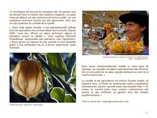 22
Coopérative péruvienne vendant sa récolte sur un marché de Lima
Crédit : Supayfotos/APEGA
Un sociologue est associé au ...