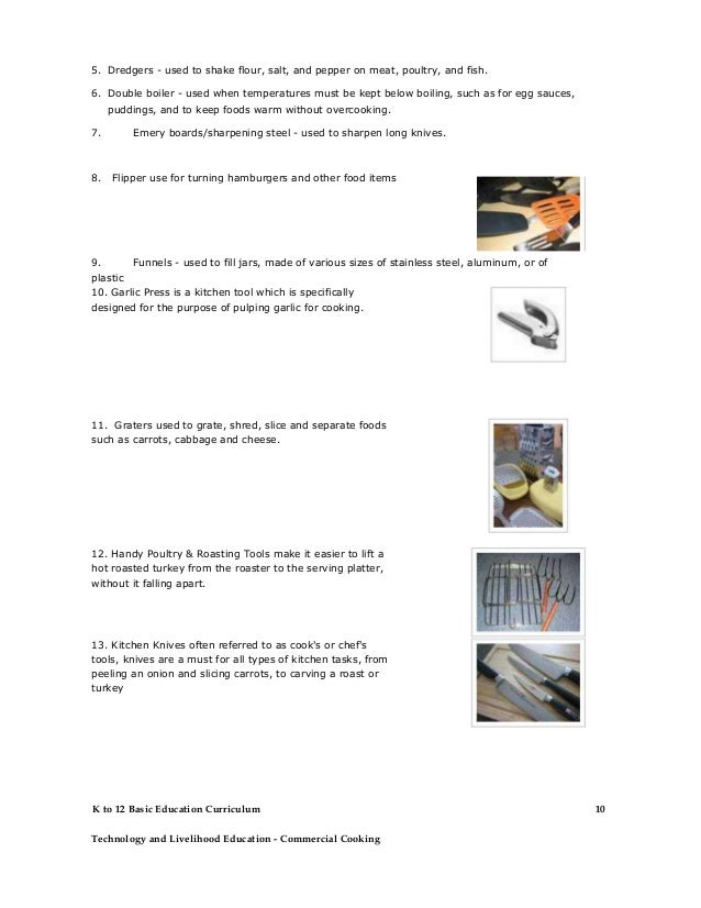 Commercial Cooking Learning Module Commercial Cooking 9 11