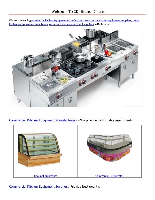 Commercial kitchenequipment