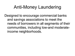 Commercial lending