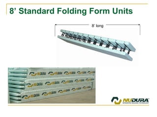 8’ Standard Folding Form Units 8’ long 