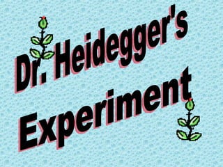 Experiment Dr. Heidegger's 