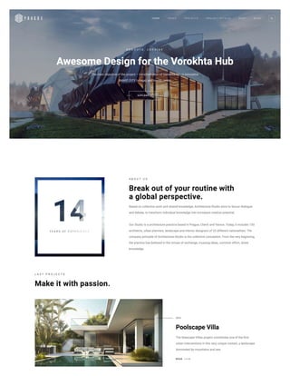Creative Commercial or Office Architecture Landing Page Design By Wordpress Elementor or Wix Landing