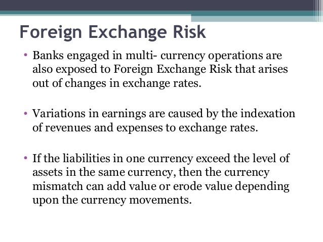 Foreign exchange in banks