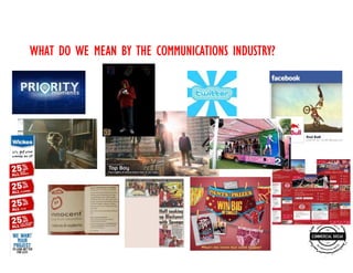 WHAT DO WE MEAN BY THE COMMUNICATIONS INDUSTRY?
 