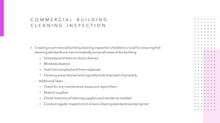 Clean Inspection Libration Commercial Building Cleaning Inspection eAuditor Audits & Inspections | PDF