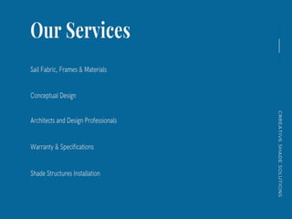 Commercial cantilever shade structure