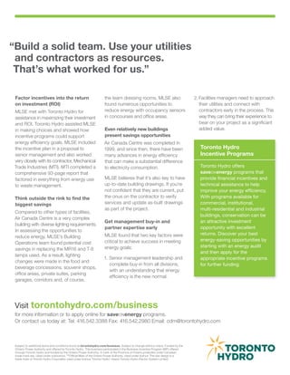 Toronto Incentive Commercial Case Studies | PDF