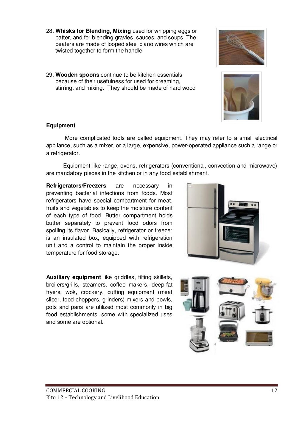 Commercial cooking lm