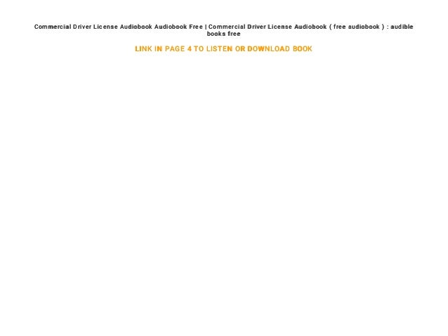 Commercial Driver License Audiobook Audiobook Free | Commercial Drive…