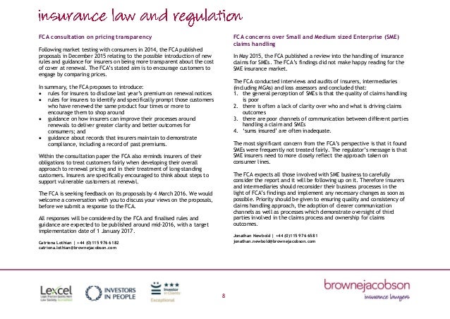 Commercial insurance risk and liability review, February 2016
