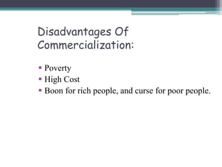 Commercialisation of health care | PPTX