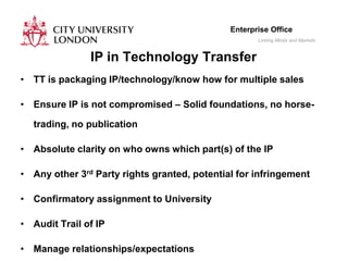 Commercialising university research | PPTX