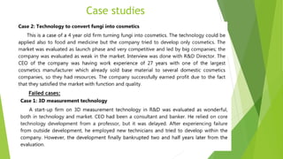 Case studies
Failed cases:
 