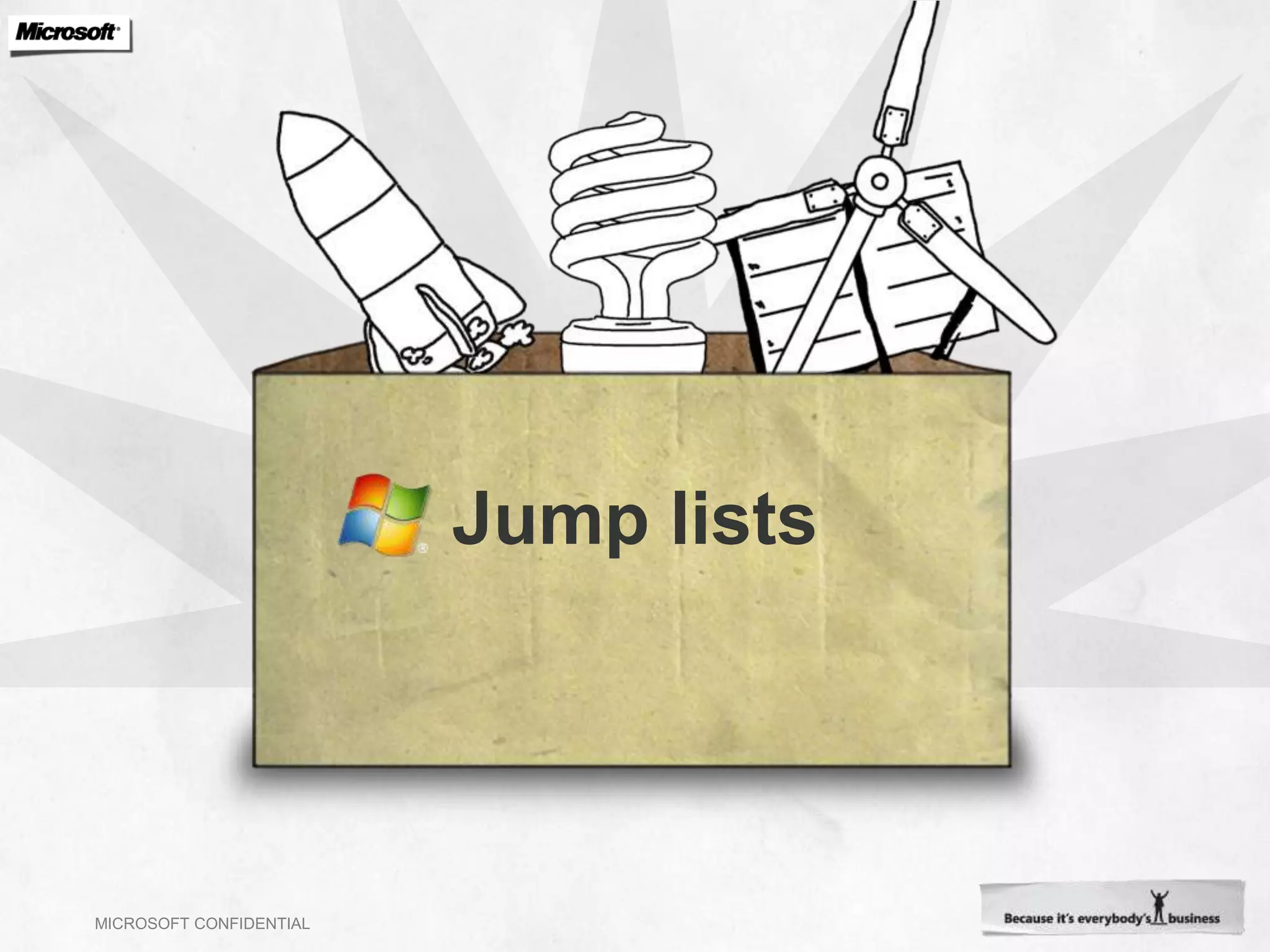 Jump lists