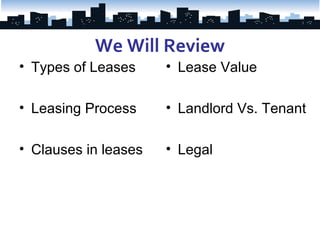 Commercial lease analysis | PPT