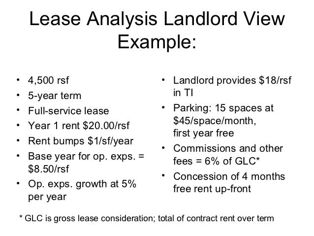 commercial lease analysis commercial lease proposal form