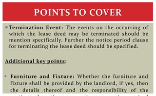 Commercial lease deed | PPTX