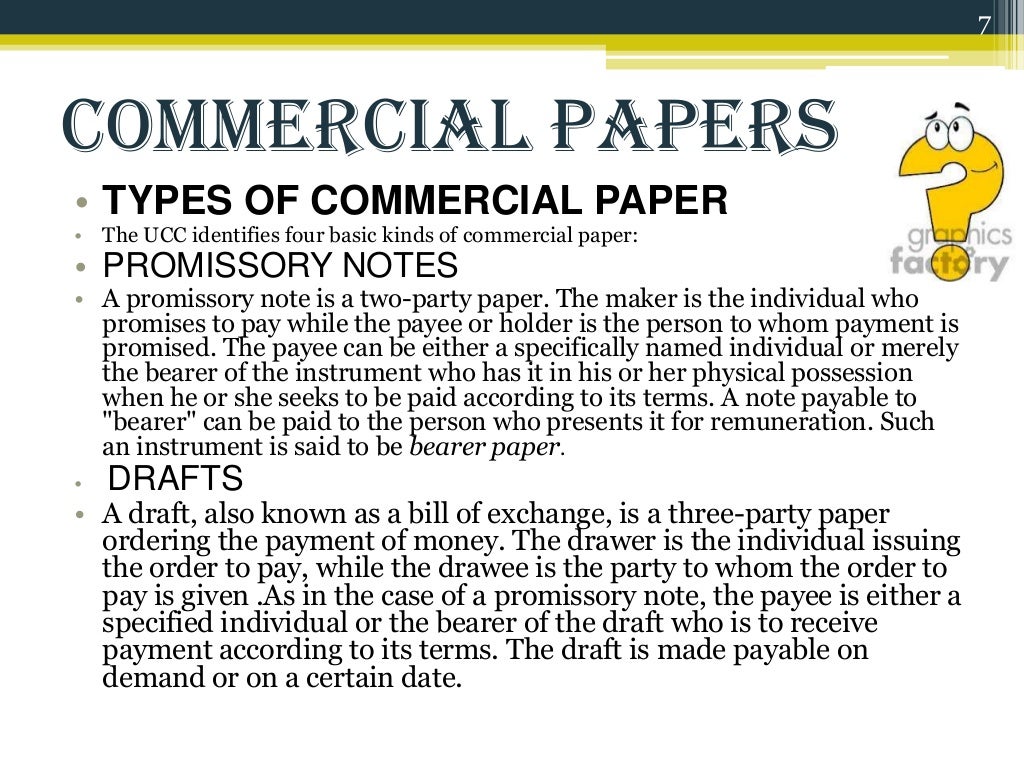 Commercial papers