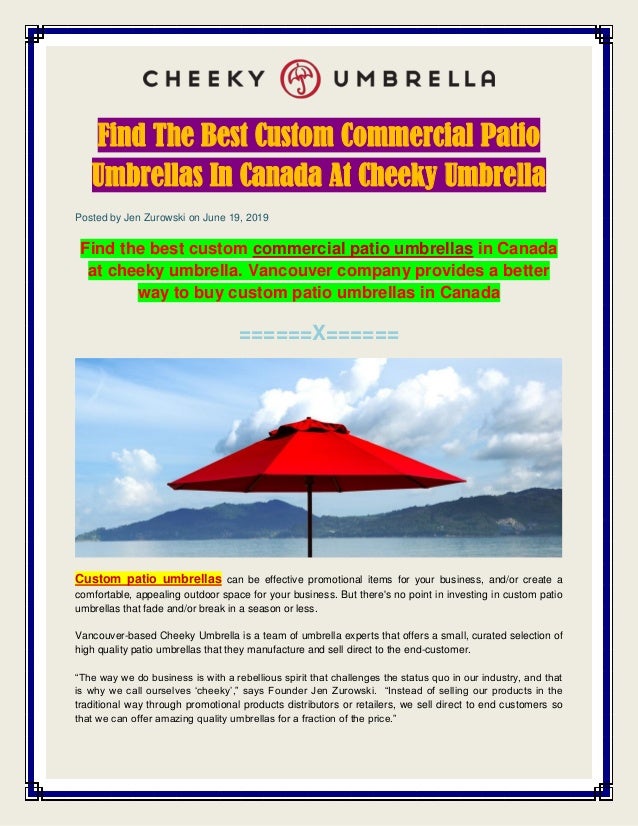 Commercial Patio Umbrellas