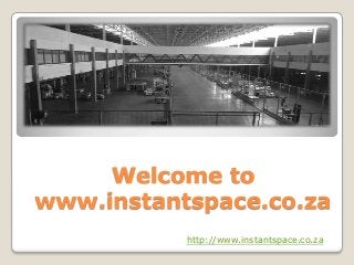 Welcome to
www.instantspace.co.za
http://www.instantspace.co.za

 