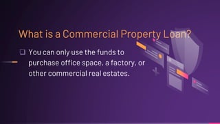 Commercial property loans Meaning, Benefits, and key considerations.pptx