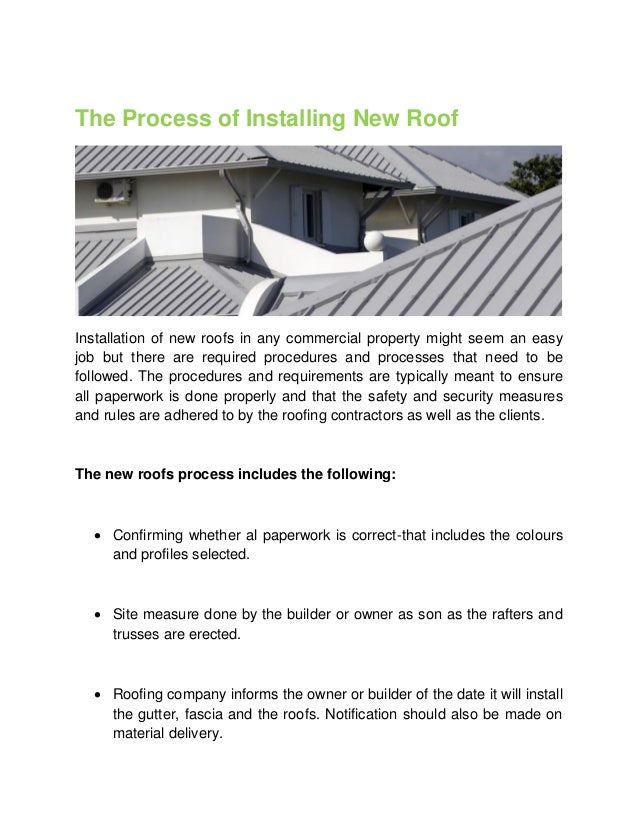 Commercial Roofing Brisbane New Roofing Procedures Explained