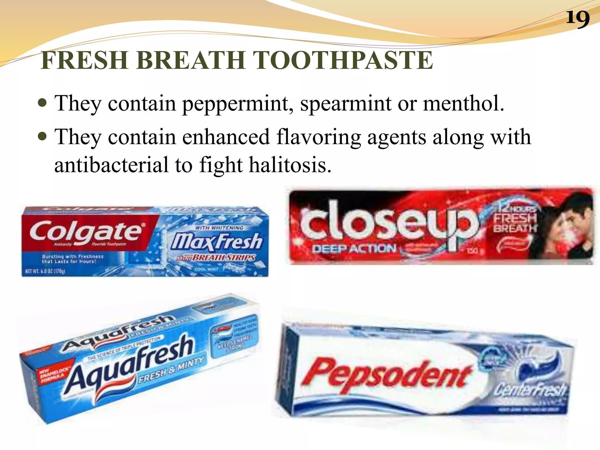 Commercial toothpaste | PPTX