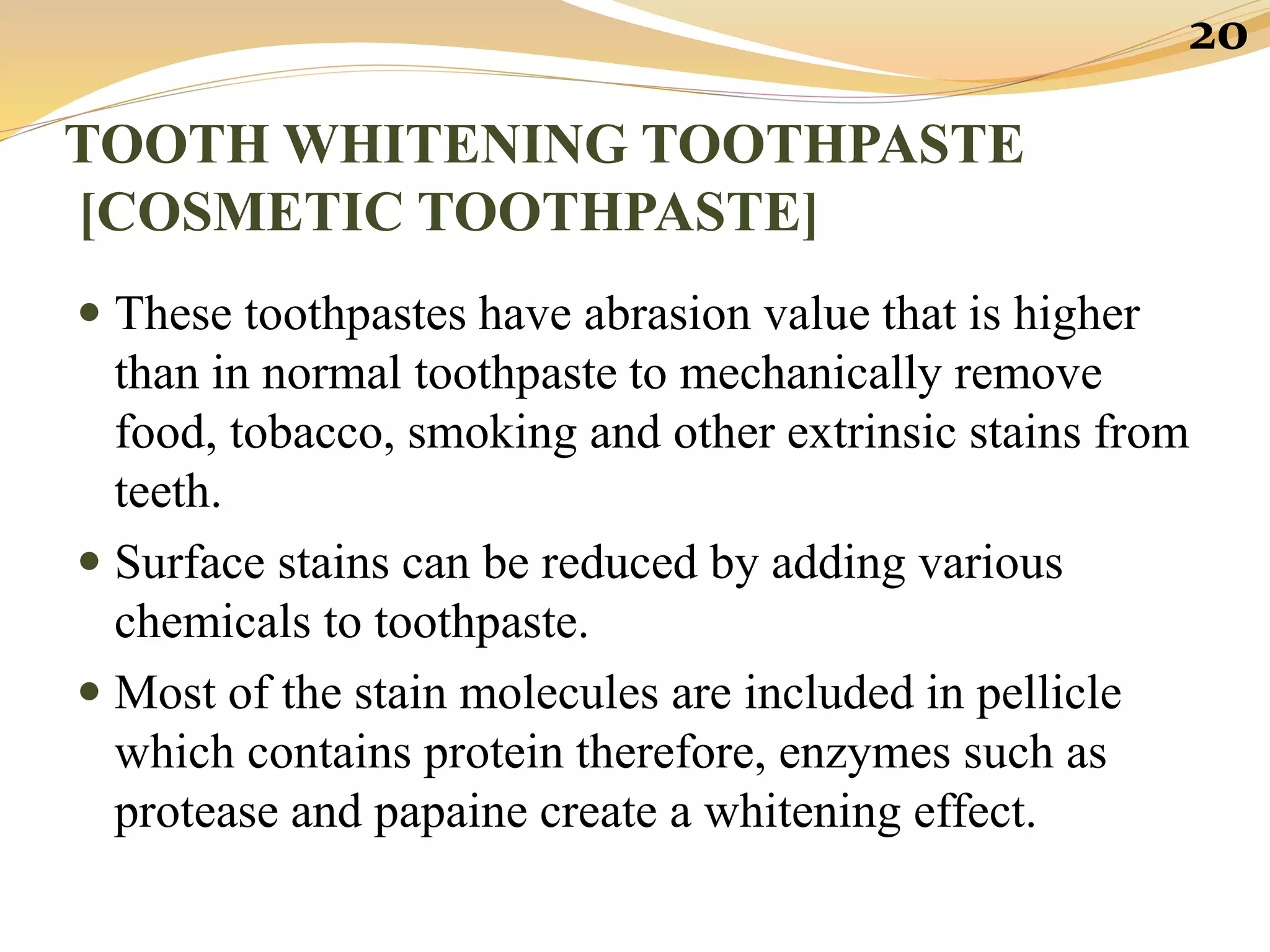 Commercial toothpaste | PPTX