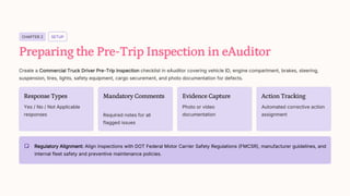 Commercial Truck Driver Pre-Trip Inspection with eAuditor Audits ...