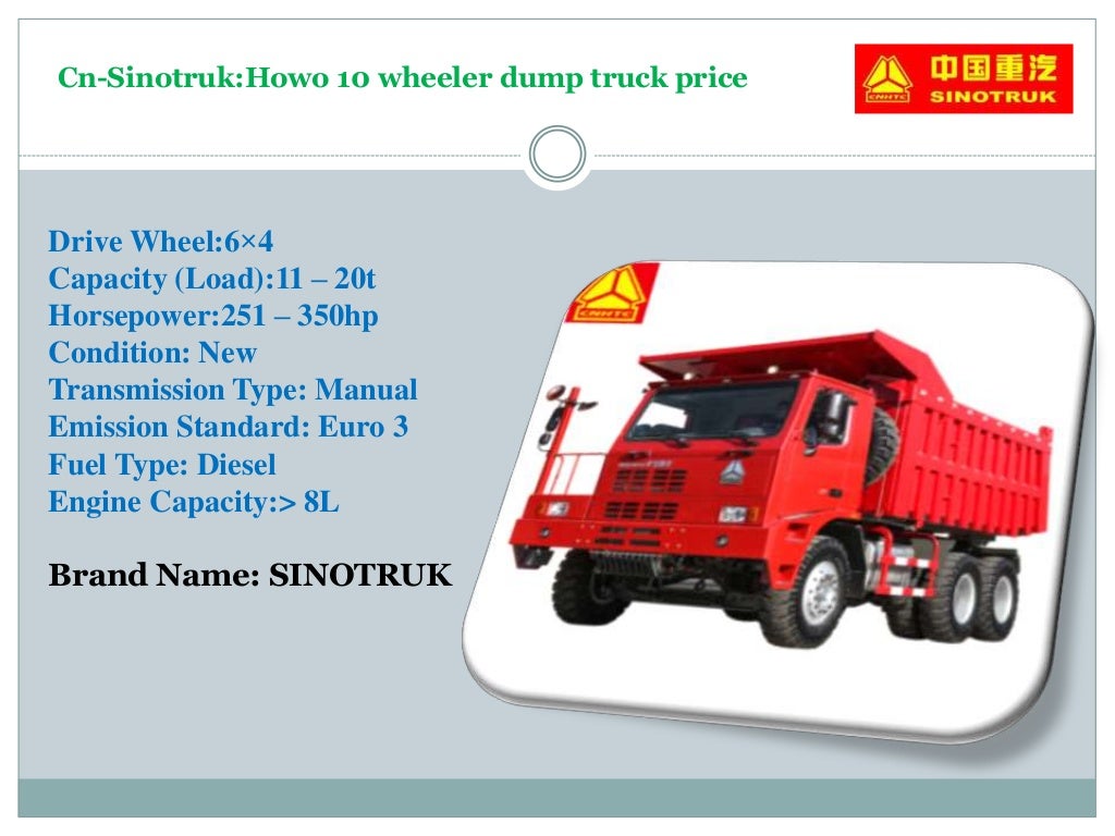 Commercial trucks trader 1 supply of sinotruk products