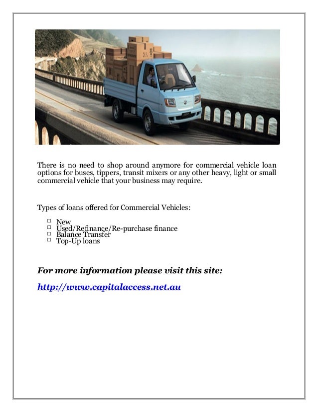 Commercial vehicle loan