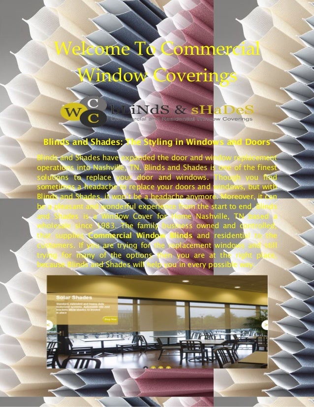 Commercial Window Blinds Blindsandshadescwc Com