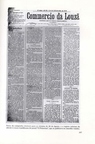 Commercio da Louzã - 500 dias até à República