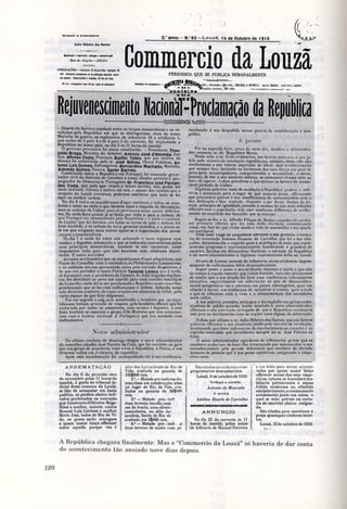 Commercio da Louzã - 500 dias até à República