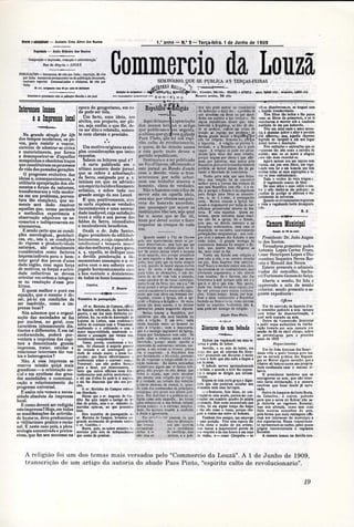 Commercio da Louzã - 500 dias até à República