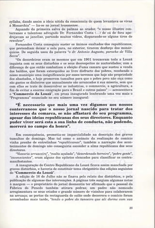 Commercio da Louzã - 500 dias até à República