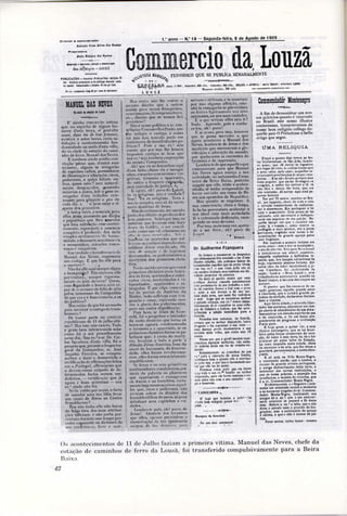 Commercio da Louzã - 500 dias até à República