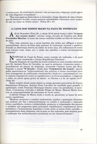 Commercio da Louzã - 500 dias até à República